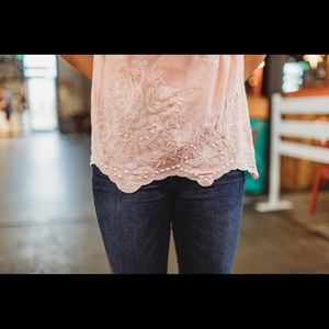 Blush tank top